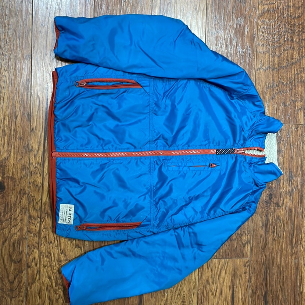 Used boys smallBurton reversible fleece jacket